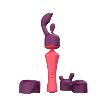 Pleasurelab - Moonshake Massager - Wandvibrator + alle opzetstukken